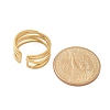 304 Stainless Steel Multilayer Open Cuff Rings RJEW-Z077-01G-04-5