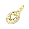 Brass Micro Pave Cubic Zirconia Enamel Pendants KK-D325-23G-01-2