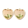 Brass Enamel Pendants KK-S368-10G-1
