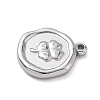 304 Stainless Steel Pendants STAS-K291-12P-02-2