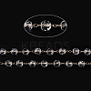 Handmade Glass Faceted Round Beaded Chains CHC-ZX005-05G-4