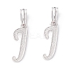 Rack Plating Eco-Friendly Brass Letter Pendants KK-K265-02P-J-1