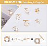 DICOSMETIC 14 Sets 7 Style Mixed Shape Brass Toggle Clasps KK-DC0002-63-3