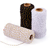 3Rolls 3 Colors Two Tone Cotton String Threads OCOR-TA0002-94-3