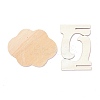 Cloud Wooden Mini Chalkboard Signs LS-AJEW-M035-06-2