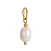 Shell Pearl Oval Charms BSHE-OY009-83G-1
