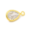 Real 18K Gold Plated Rack Plating Brass Micro Pave Cubic Zirconia Pendants Charms KK-S396-05G-2