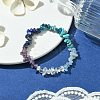 Natural Quartz Crystal & Lapis Lazuli & Apatite & Amethyst & Dyed Howlite Chip Beaded Stretch Bracelets for Women BJEW-JB10817-2