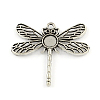 Tibetan Style Zinc Alloy Pendant Rhinestone & Tray Settings LS-TIBEP-R334-066AS-RS-1