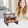 3-Tier Wooden Jewelry Organizer Display Risers ODIS-WH0058-19C-7