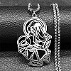 201 Stainless Steel Pendant Necklaces LS-NJEW-K283-09P-1