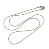 Tarnish Resistant Trendy Unisex 201 Stainless Steel Snake Chain Necklaces NJEW-L043-06P-3