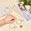 13Pcs 304 Stainless Steel Paperclip Chain Bracelets BJEW-OC00003-3