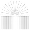 300Pcs 304 Stainless Steel Ball Head Pins STAS-ME0002-67-1