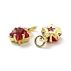 Eco-friendly Brass Micro Pave Cubic Zirconia Pendants KK-D080-44G-05-2