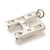 Brass Micro Pave Clear Cubic Zirconia Pendants KK-G521-01P-H-2