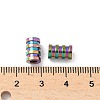 Ion Plating(IP) 304 Stainless Steel Tube Beads STAS-WH0055-03RC-3