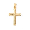 304 Stainless Steel Textured Pendants STAS-G378-06G-1