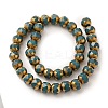 Opaque Solid Color Glass Beads Strands GLAA-G098-02E-2