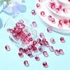100Pcs Frosted Baking Paint Glass Beads DGLA-YW0001-36E-4