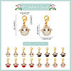 Cow Head Pendant Stitch Markers HJEW-AB00479-2