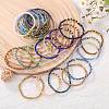 30Pcs 30 Colors Faceted Round Glass Beaded Stretch Bracelet Sets for Women Girl BJEW-SW001602-3