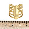 Horse Eye 304 Stainless Steel Enamel Cuff Rings for Women RJEW-G355-04G-02-5