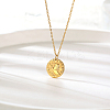 Elegant Stainless Steel Lion Pendant Necklace for Women's Daily Wear OB1738-1-1