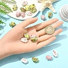 20Pcs 4 Colors Handmade Porcelain Beads PORC-YW0001-23-4