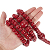 Round Wooden Beaded Garland for Christmas Tree Decoration AJEW-WH20019-63-5