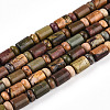 Natural Picasso Jasper/Polychrome Jasper Beads Strands G-N346-03A-05-2