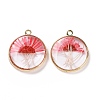 Transparent Clear Epoxy Resin Pendants LS-RESI-L036-08G-01-1