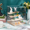Assembled Acrylic Model Toy Display Box ODIS-WH0029-42-5