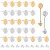 SUPERFINDINGS 40Pcs 2 Color Alloy Stud Earring Findings FIND-FH0005-18-1