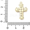 Brass Micro Pave Cubic Zirconia Pendants KK-P342-15G-02-3