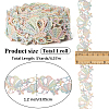 5 Yards Flower Polyester Lace Ribbon OCOR-GF0004-95D-2