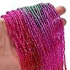 Transparent Painted Glass Beads Strands X1-DGLA-A034-T1mm-A24-2