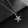Brass Micro Pave Clear Cubic Zirconia Pendant Necklaces NJEW-M211-02A-P-2