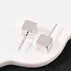 Brass Stud Earrings for Women EJEW-G441-05C-P-2