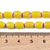 Handmade Millefiori Glass Oval Beads Strands LK-Z001-02A-03-4