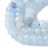 Dyed Natural Malaysia Jade Rondelle Beads Strands G-E316-2x4mm-61-3