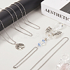 201 Stainless Steel Ball Chains Bracelet Necklace Making Kit DIY-SP0001-09B-4