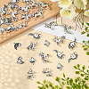64Pcs 8 Styles Tibetan Style Alloy Pendants TIBE-SC0001-37-4