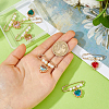 6Pcs Alloy Brooches JEWB-FH00051-3