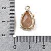 Natural Sunstone Faceted Pendants G-M431-16G-01-3