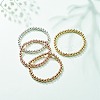 Synthetic Hematite Round Beaded Stretch Bracelet BJEW-JB08582-2