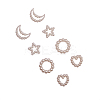 ABS Plastic Imitation Pearl Linking Rings OACR-CJ0001-07-4