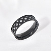 304 Stainless Steel with Clear Cubic Zirconia Finger Rings FS-WG2FC1C-03-1