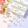 20pcs 5 Colors Alloy Enamel Pendants ENAM-YW0003-04-5