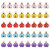 40Pcs 5 Colors Alloy Enamel Pendants ENAM-CA0001-84-1